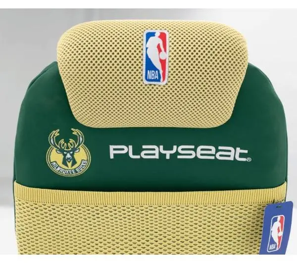 Playseat® Champ NBA-Milwaukee Bucks Gamingowy do 122kg Tkanina Zielono-żółty - Kup na Raty - RRSO 0%