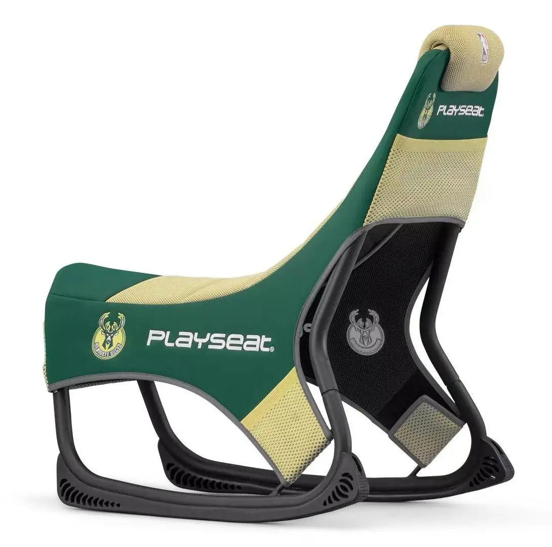 фото Крісло для геймера Playseat Champ NBA-Milwaukee Bucks Mesh Green/Yellow