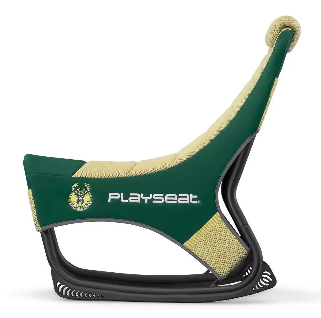 фото Крісло для геймера Playseat Champ NBA-Milwaukee Bucks Mesh Green/Yellow