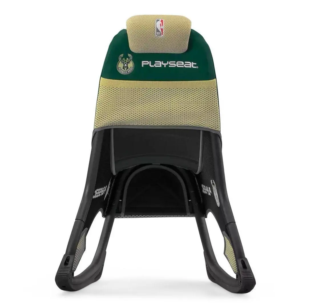 фото Крісло для геймера Playseat Champ NBA-Milwaukee Bucks Mesh Green/Yellow