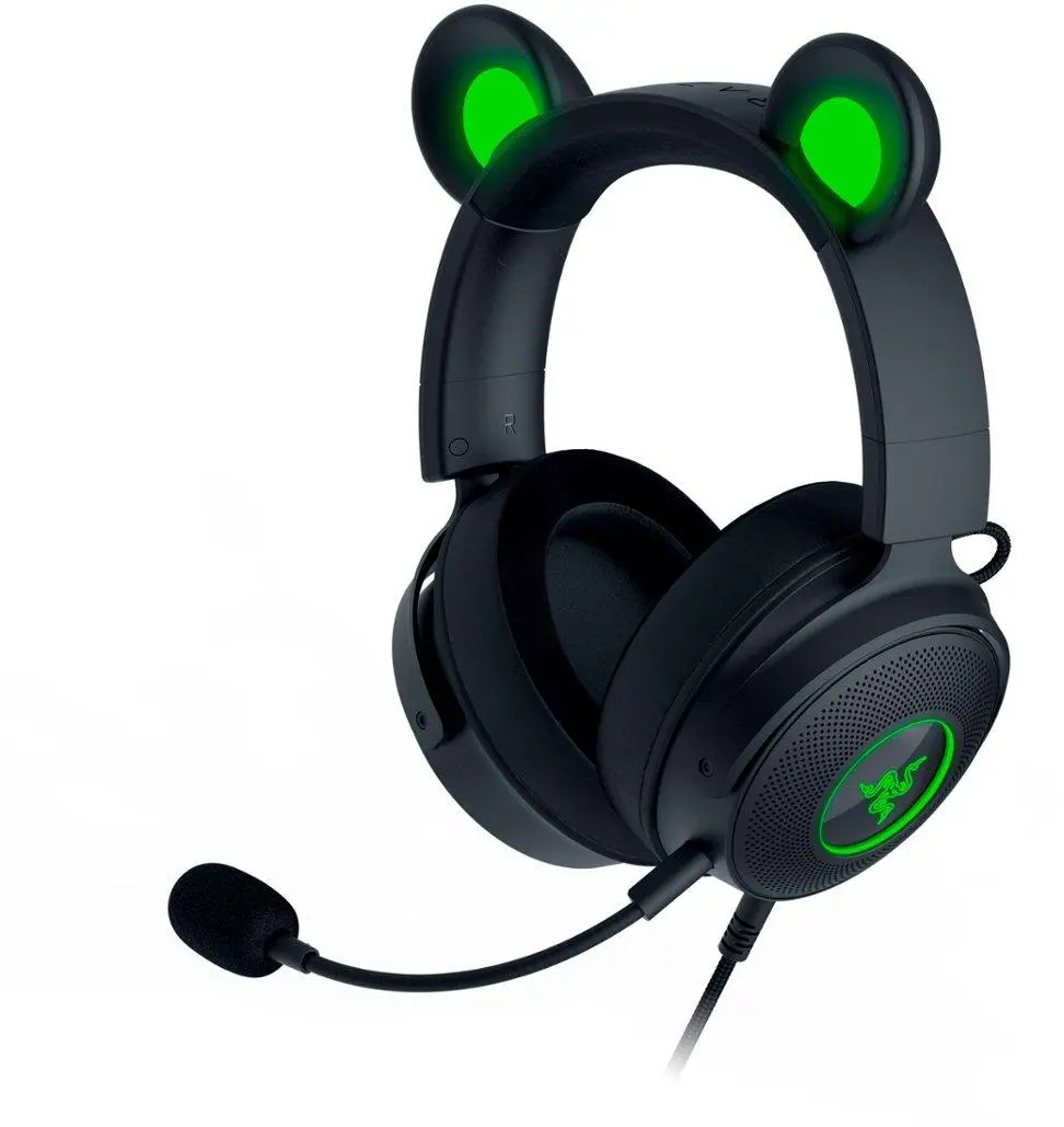 Słuchawki przewodowe z mikrofonem Razer Kraken Kitty Edition V2 Pro Nauszne Czarny