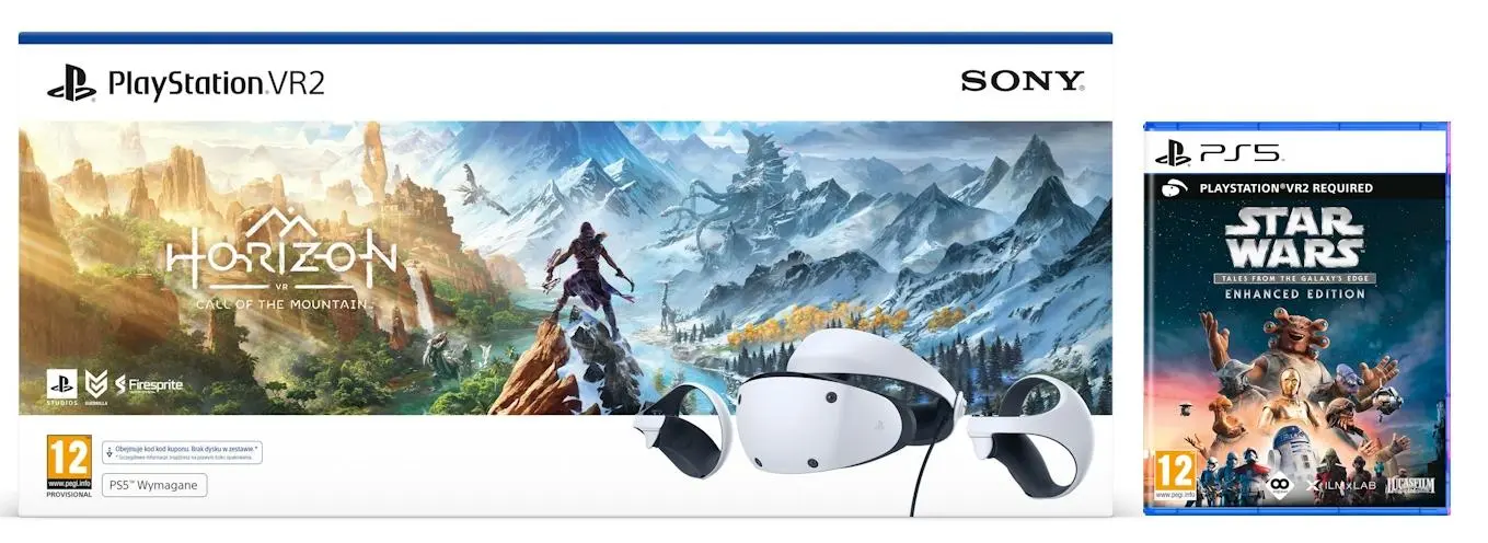 Okulary VR Sony Pakiet PlayStation VR2 Horizon Call of the Mountain + Star Wars: Tales from the Galaxy’s Edge