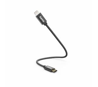 Kabel Hama USB-C - Lightning 0,2m Czarny