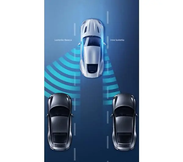 Baseus ACMDJ-01 Martwe pole Full-view Blind Spot Rearview Mirror
