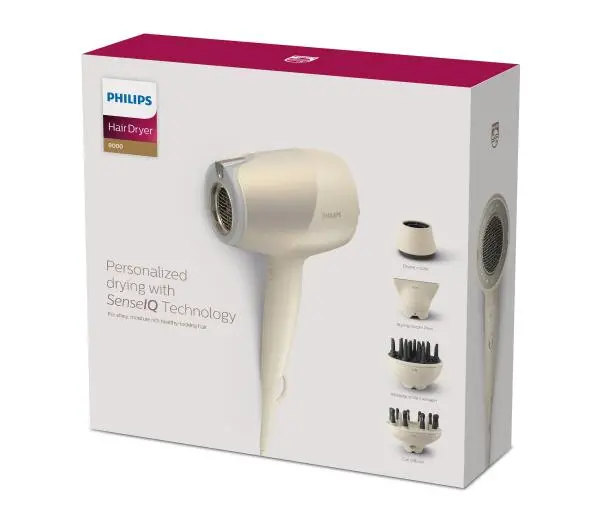 Philips SenseIQ BHD829/00 Jonizacja Dyfuzor Zimny nawiew 1800W 3 prędkości 3 temperatury - ⚡ BESTSELLERY ⚡ - Kup na Raty - RRSO 0%