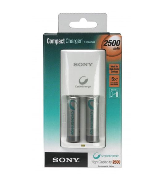 Ładowarka Sony BCG34HS2E + 2 akumulatory AA 2500 mAh