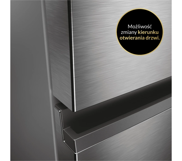 Haier Seria 5 HTW5618DNMG Pełny No Frost 185cm Szuflada z kontrolą wilgotności Zdalne sterowanie Inox - Kup na Raty - RRSO 0%