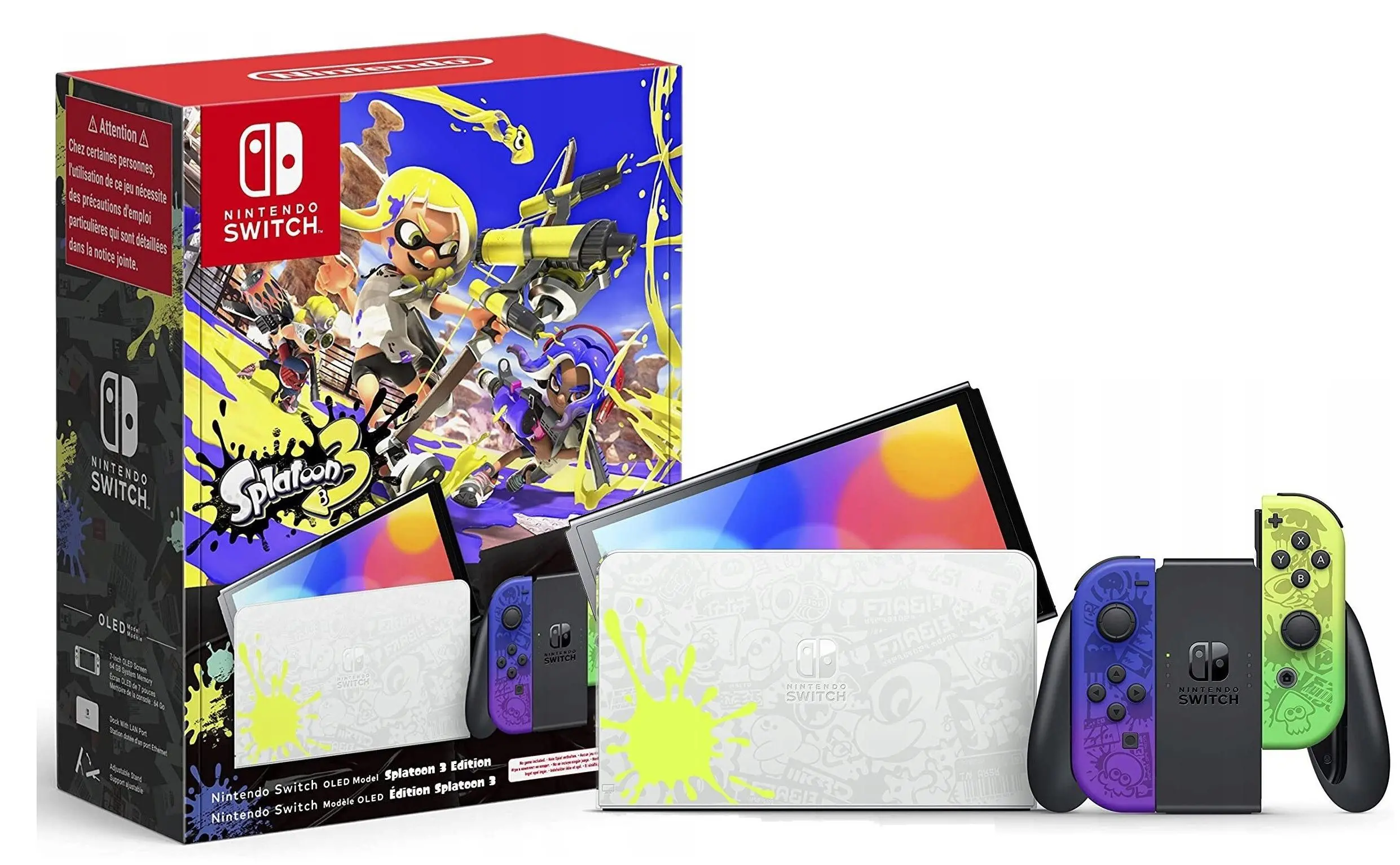 Nintendo Switch Splatoon 3 Nintendo Switch OLED Console Splatoon 3 Special Edition
