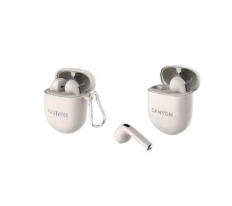 Słuchawki bezprzewodowe Canyon TWS-6 Douszne Bluetooth 5.3 Beżowy