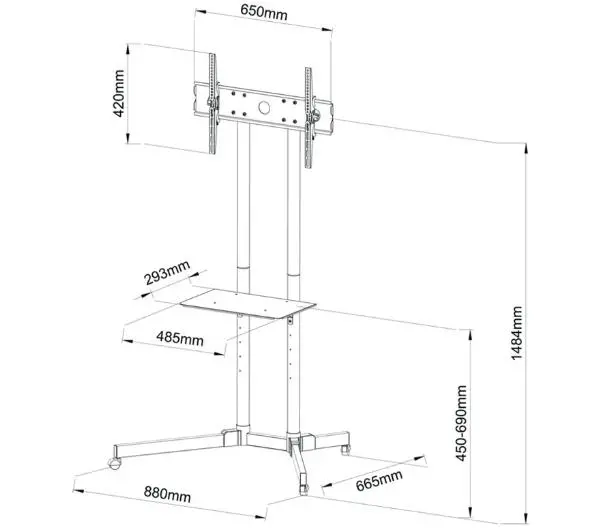 ART S-08A od 30" do 65" Max 60kg - Kup na Raty - RRSO 0%