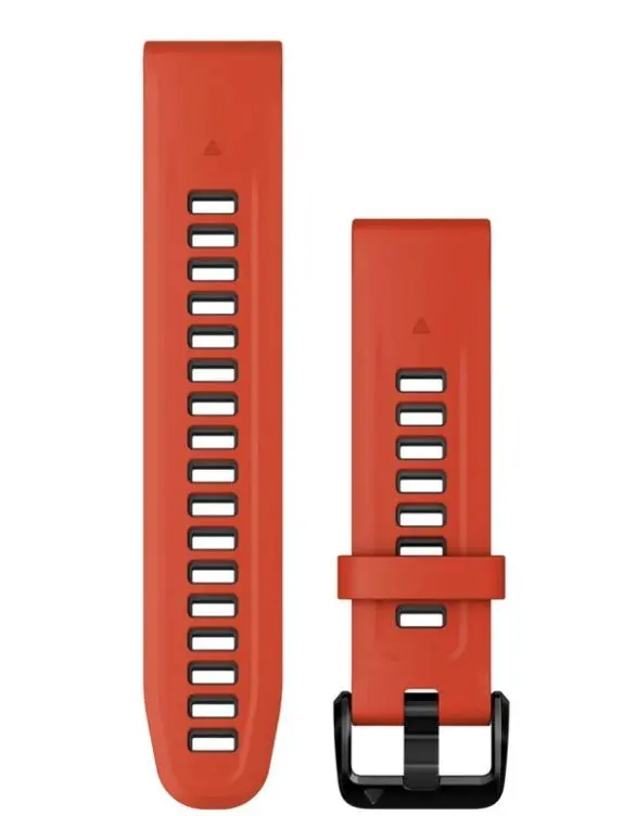 Pasek Garmin QuickFit 20 silikon Czerwony-grafitowy