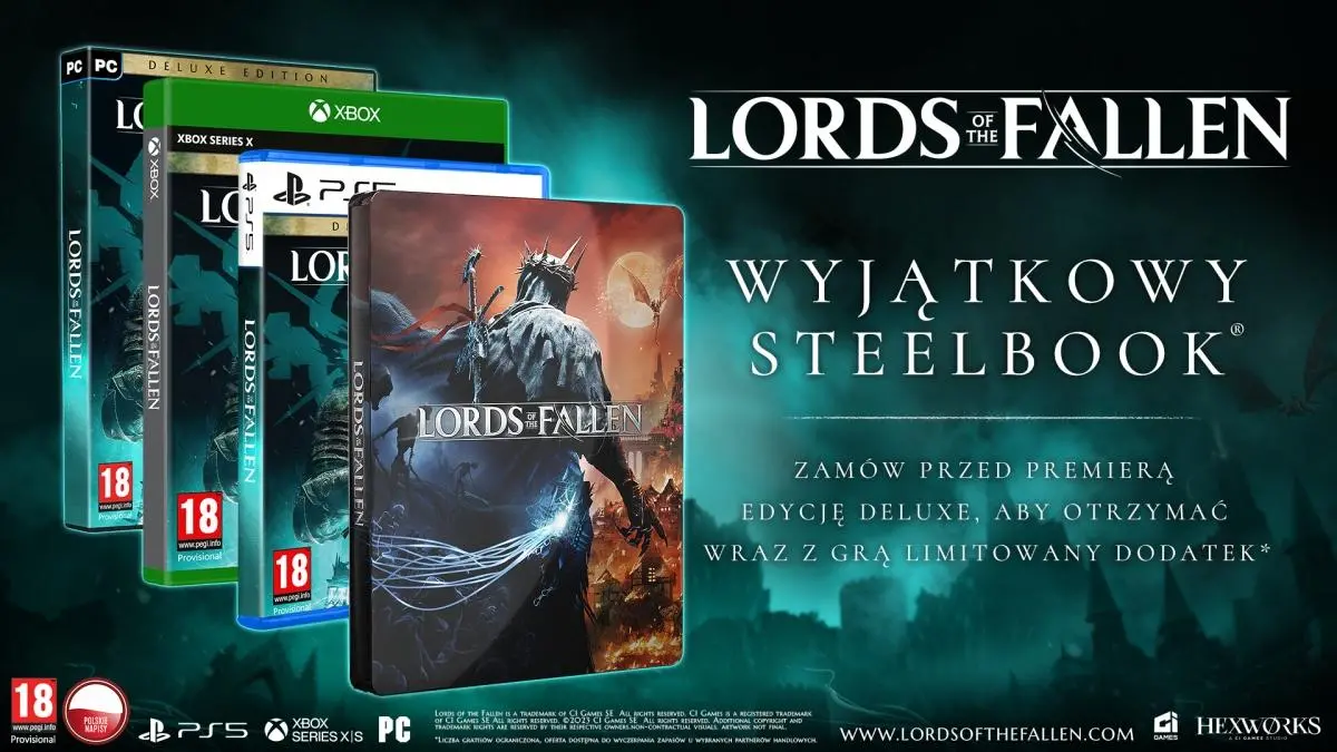 Lords of The Fallen Edycja Deluxe Steelbook Gra na Xbox Series X
