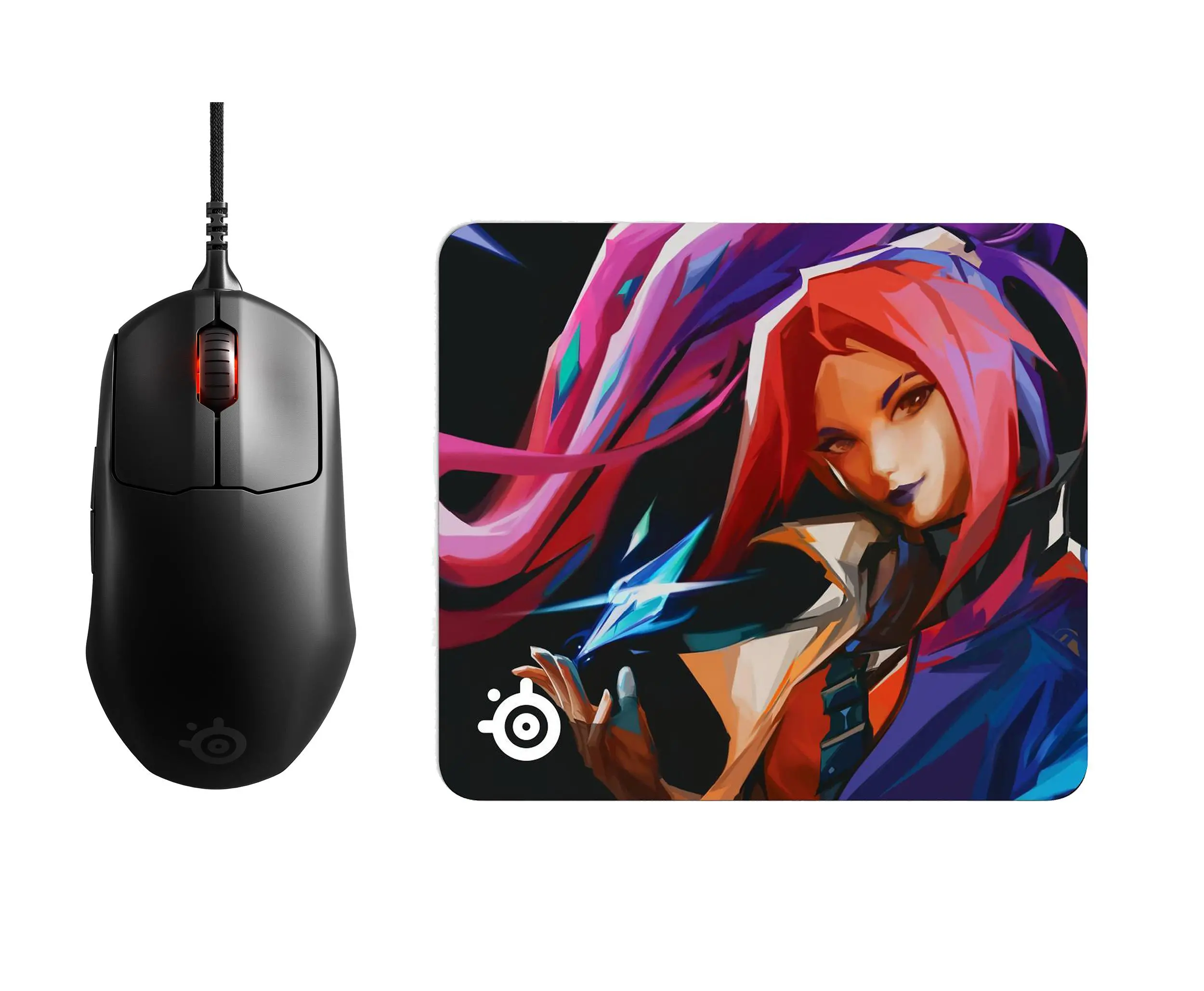 Myszka gamingowa SteelSeries Prime+ Podkładka QCK L Edycja Limitowana Czarny