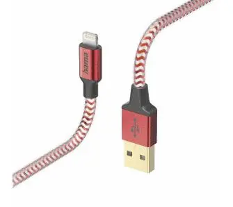 Kabel Hama Reflected Lightning do USB 1,5m Czerwony