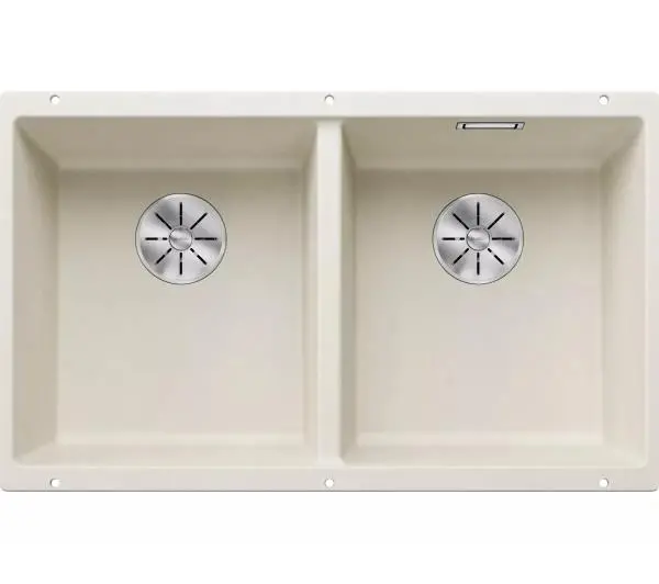 Zlewozmywaki kuchenne - Blanco SUBLINE 350/350-U 527164 Granitowy Biały