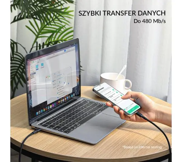 Aukey USB-C do USB-C 2,0 Power Delivery 100W 1m Czarny