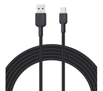 Kabel Aukey CB-NAC2-BK USB-A do USB-C PD 60W 1,8m Czarny