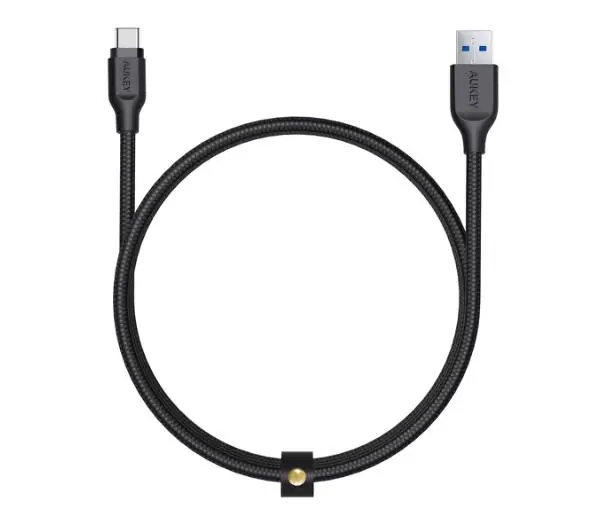 Aukey CB-AC2 USB-A do USB-C QC 3,0 2m Czarny
