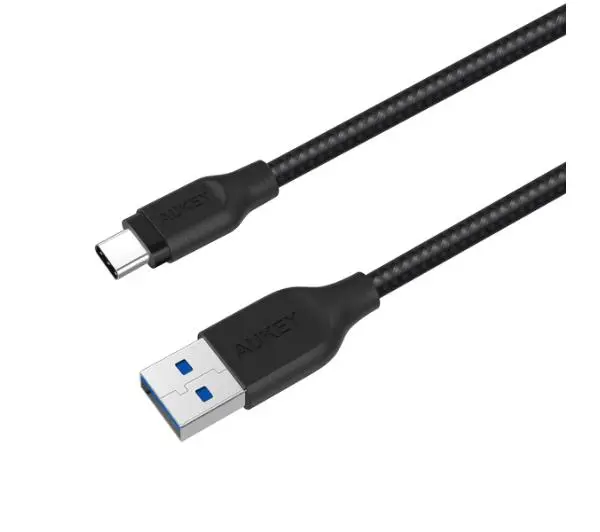 Aukey CB-AC2 USB-A do USB-C QC 3,0 2m Czarny