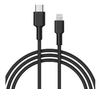 Kabel Aukey USB-C do Lightning 27W 1,8m