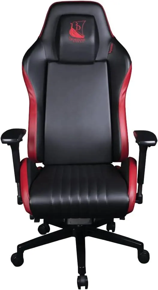 Fotel Konix Odin Gamingowy do 130kg Skóra Eco Czarno-czerwony