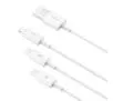 Kabel Baseus Superior Data USB do M+L+C 3,5A 1m Biały