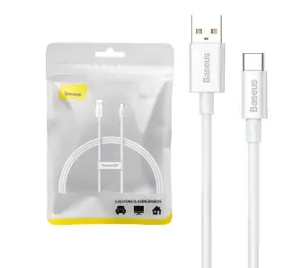 Kabel Baseus USB do USB-C Superior 100W 1m Biały