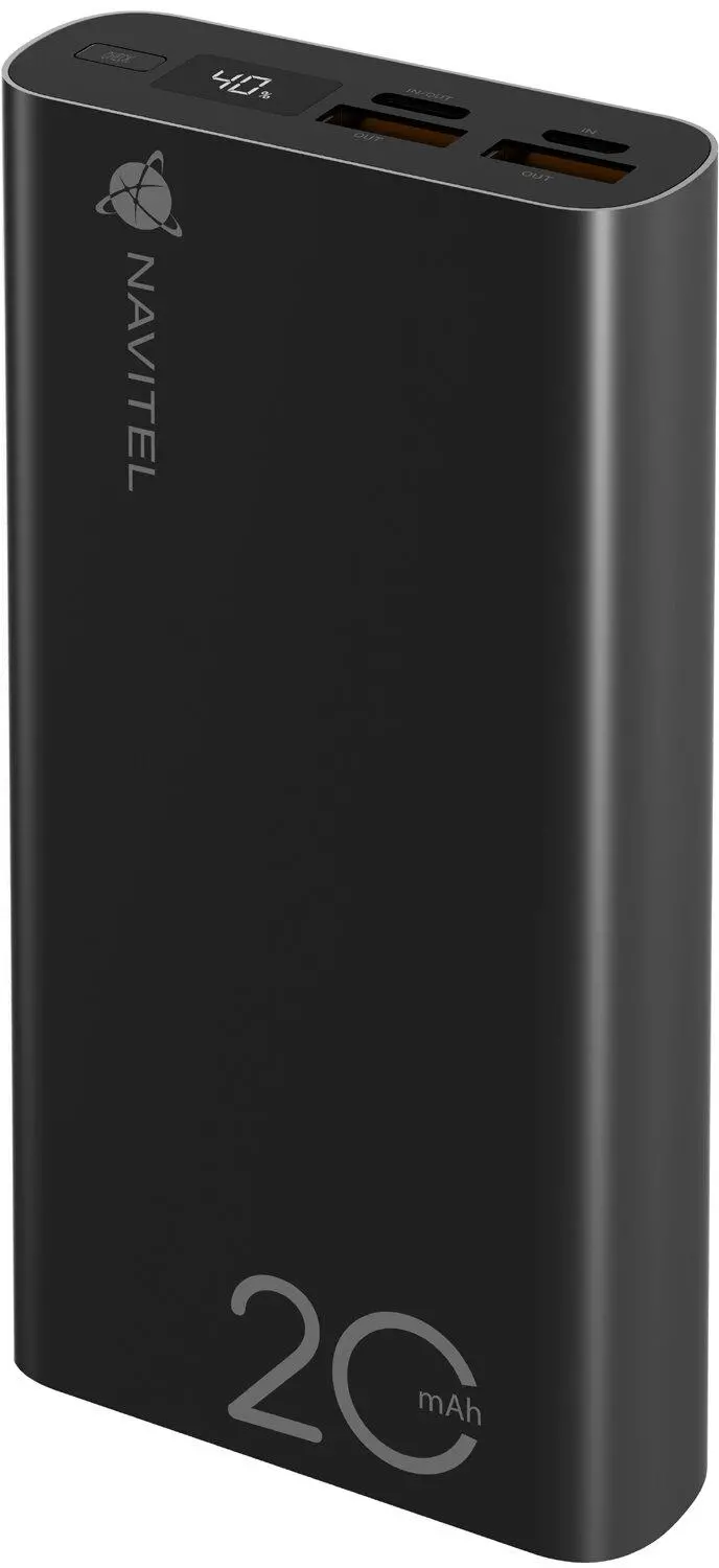 Powerbank Navitel PWR20 AL Black 20000mAh 22,5W Czarny