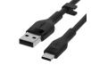 Kabel Belkin Silicone USB-C do USB-A 1m Czarny