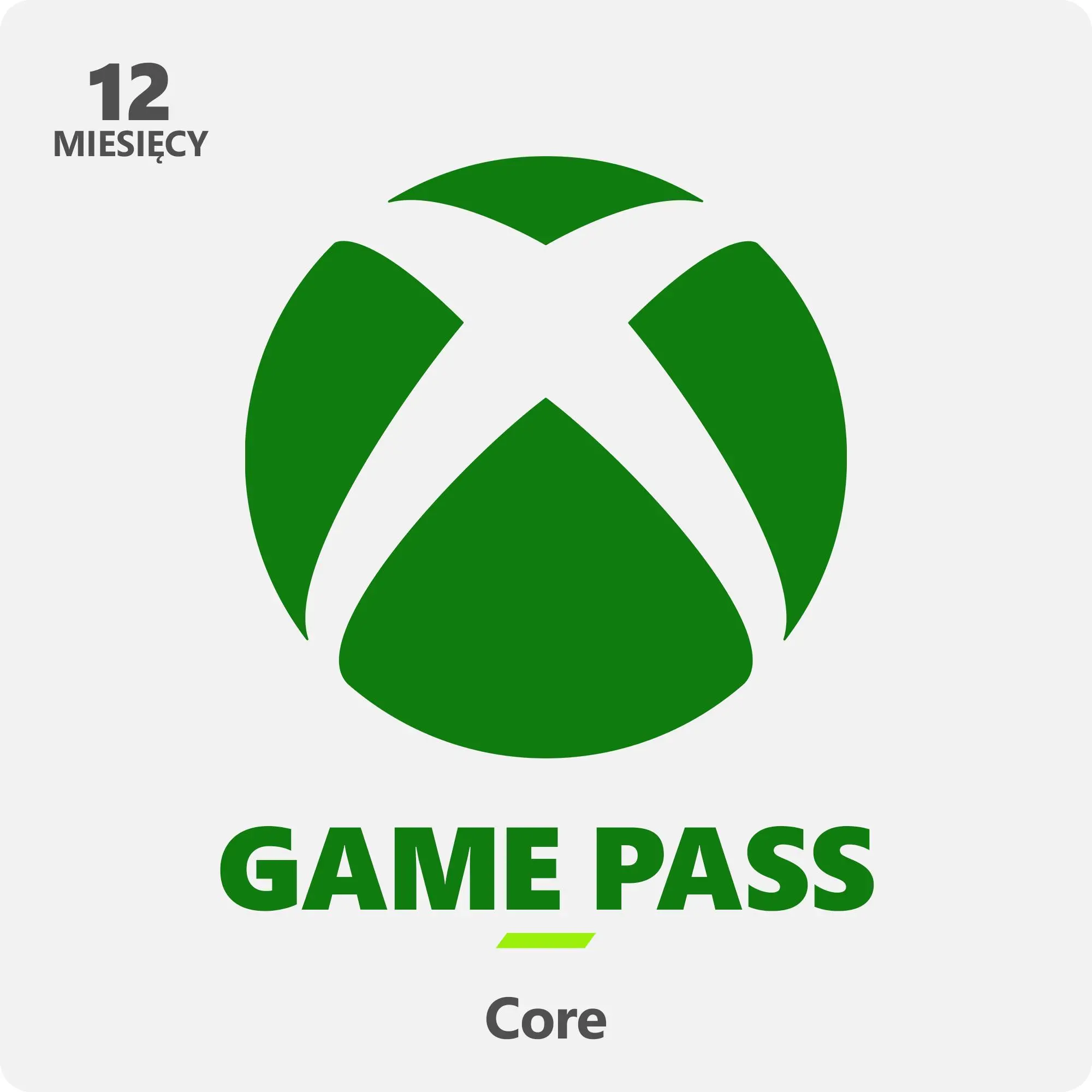 Subskrypcja Xbox Game Pass Core 12 miesięcy [kod aktywacyjny]