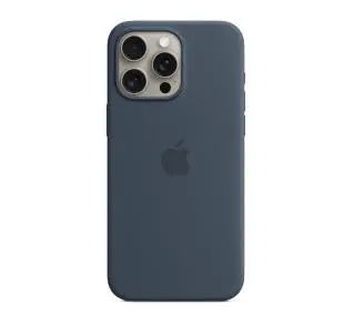 Apple silikonowe z MagSafe do iPhone 15 Pro Max Sztormowy błękit
