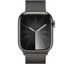 Smartwatch Apple Watch Series 9 GPS + Cellular koperta 41mm ze stali nierdzewnej Mocny grafit bransoleta mediolańska Grafit
