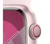 Apple Watch Series 9 GPS + Cellular koperta 45mm z aluminium Różowym pasek sportowy Jasnoróżowy S/M