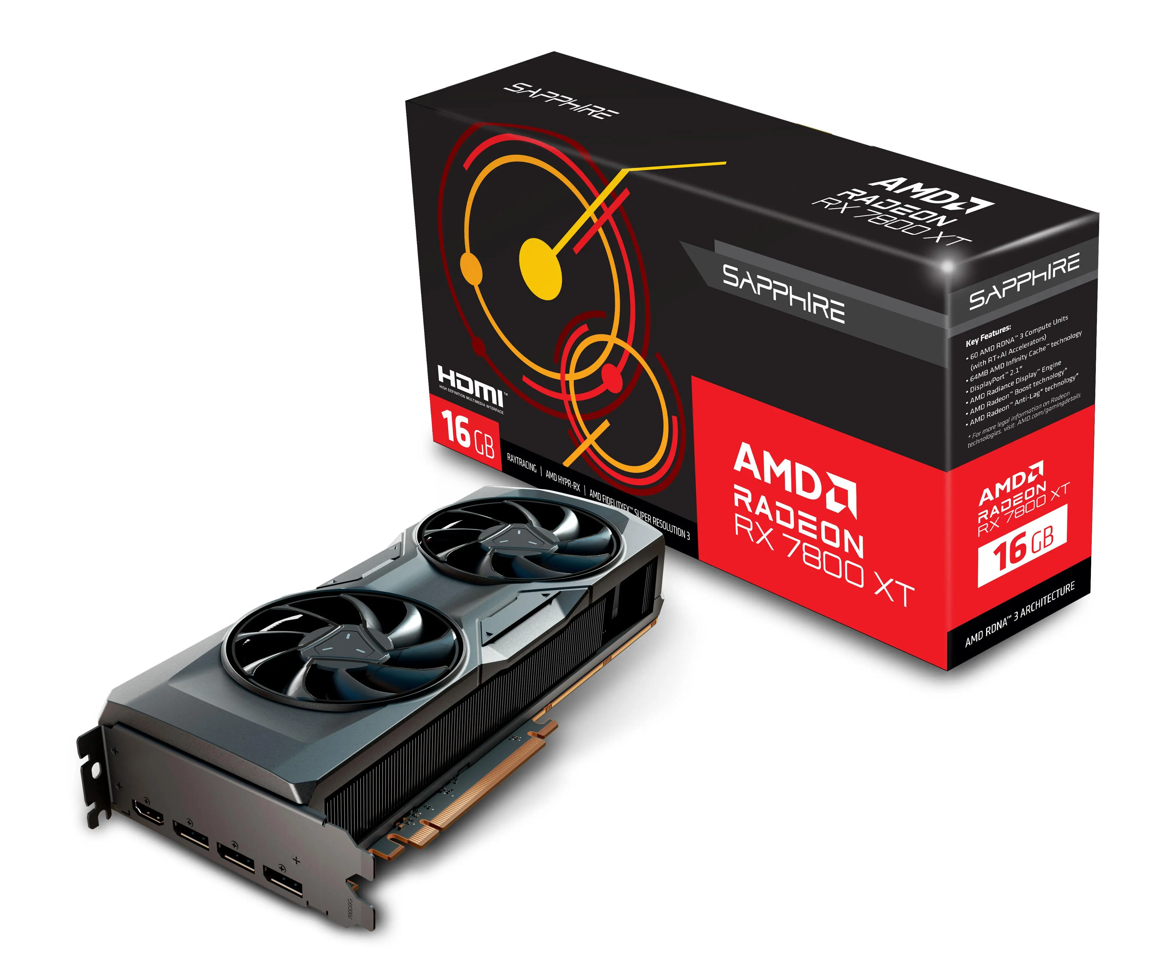 Karta graficzna Sapphire technology Radeon RX 7800 XT 16GB