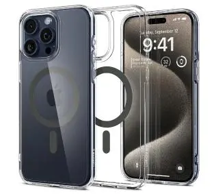 Spigen Ultra Hybrid MagFit do iPhone 15 Pro Max Grafitowy