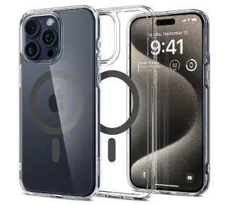 Etui Spigen Ultra Hybrid MagFit do iPhone 15 Pro Max Grafitowy