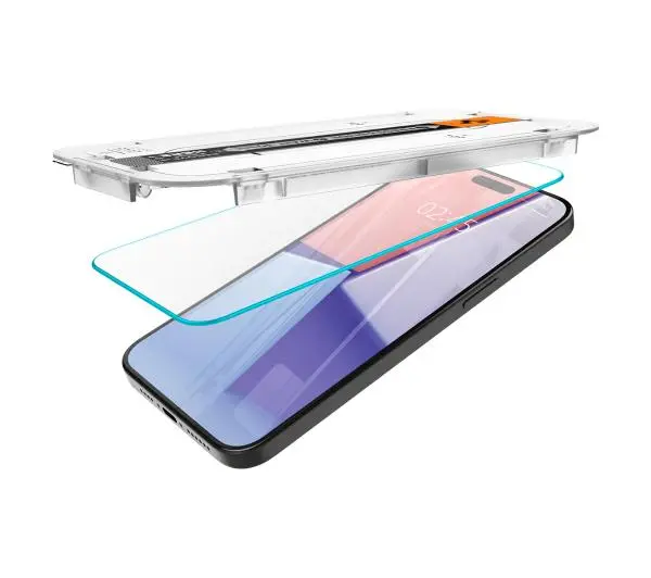 Spigen z aplikatorem Glas.tR EZ Fit do iPhone 15 Pro Max - 2 pack
