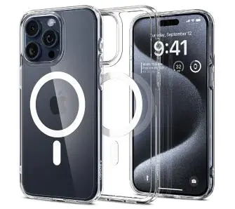 Etui Spigen Ultra Hybrid MagFit do iPhone 15 Pro Biały