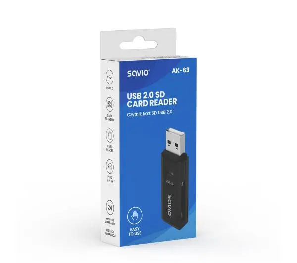 Savio AK-63 USB 2.0 Czarny