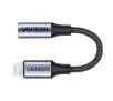 Adapter UGREEN US211 Lightning do jack 3.5mm, 0.1m Czarny