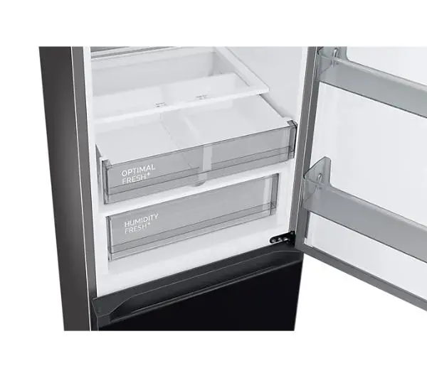 Samsung Bespoke RB34C7B5D22 Funkcje AI Pełny No Frost 185,3cm Szuflada z kontrolą wilgotności Zdalne sterowanie Czarne szkło - TRZECI -55%, ALBO 5-TY ZA 1ZŁ - Kup na Raty - RRSO 0%