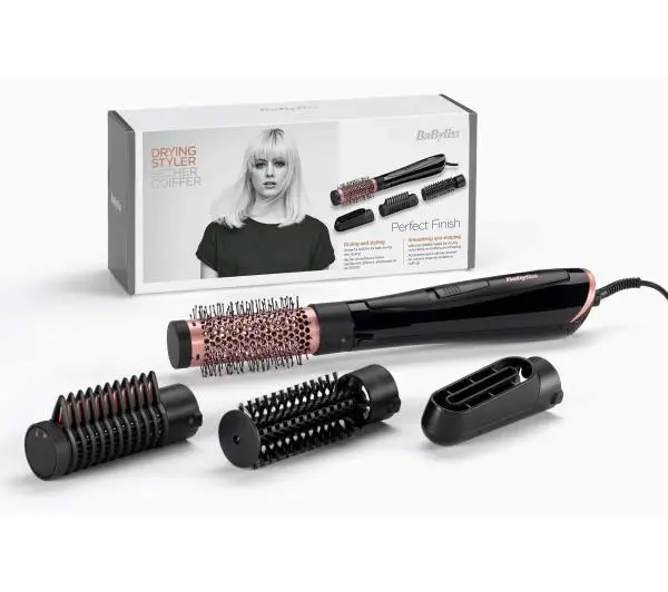 BaByliss Perfect Finish AS126E 1000W Jonizacja Zimny nawiew Średnica szczotki 20mm 38mm 2 poziomy temperatury