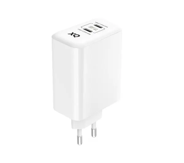 Xqisit dual USB C - 67W Power Delivery 3.0 GaN Biały