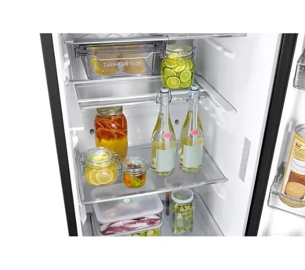 Samsung RR39C7EC5B1 Chłodziarka No Frost 186cm Szuflada z kontrolą wilgotności Zdalne sterowanie Grafitowa Stal - TRZECI -55%, ALBO 5-TY ZA 1ZŁ - Kup na Raty - RRSO 0%