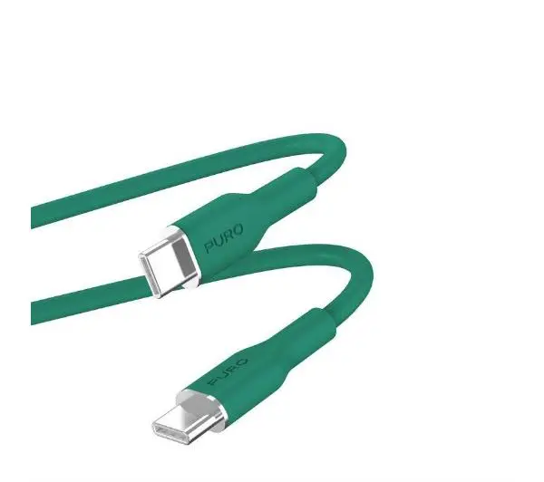 Puro ICON Soft PUUSBCUSBCICONDKGRN USB-C do USB-C 1,5m Zielony