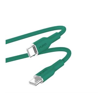 Kabel Puro ICON Soft PUUSBCUSBCICONDKGRN USB-C do USB-C 1,5m Zielony