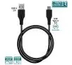 Kabel Puro CUSBC31BLK USB-C do USB-A 1m Czarny