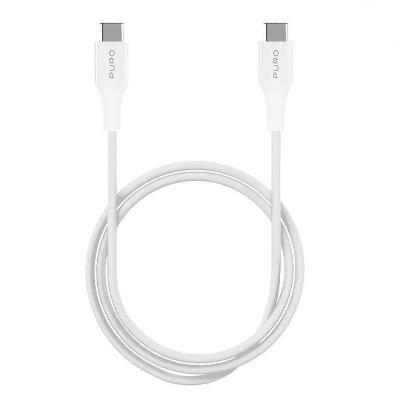 Kabel Puro CUSBCUSBCWHI USB-C do USB-C 1m Biały