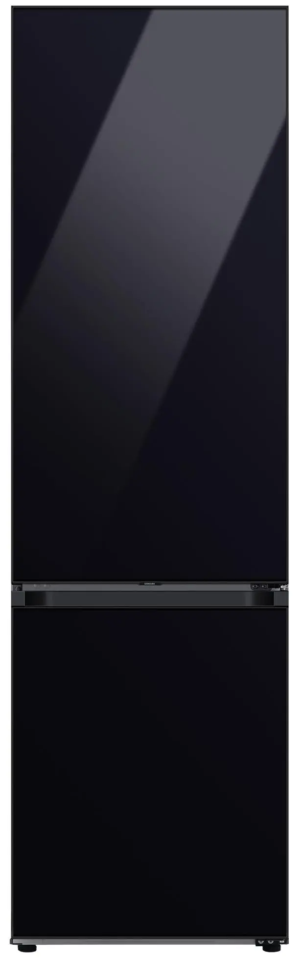 Lodówka Samsung Bespoke RB38C7B5E22 Funkcje AI Pełny No Frost 203cm Szuflada z kontrolą wilgotności Zdalne sterowanie Czarne szkło