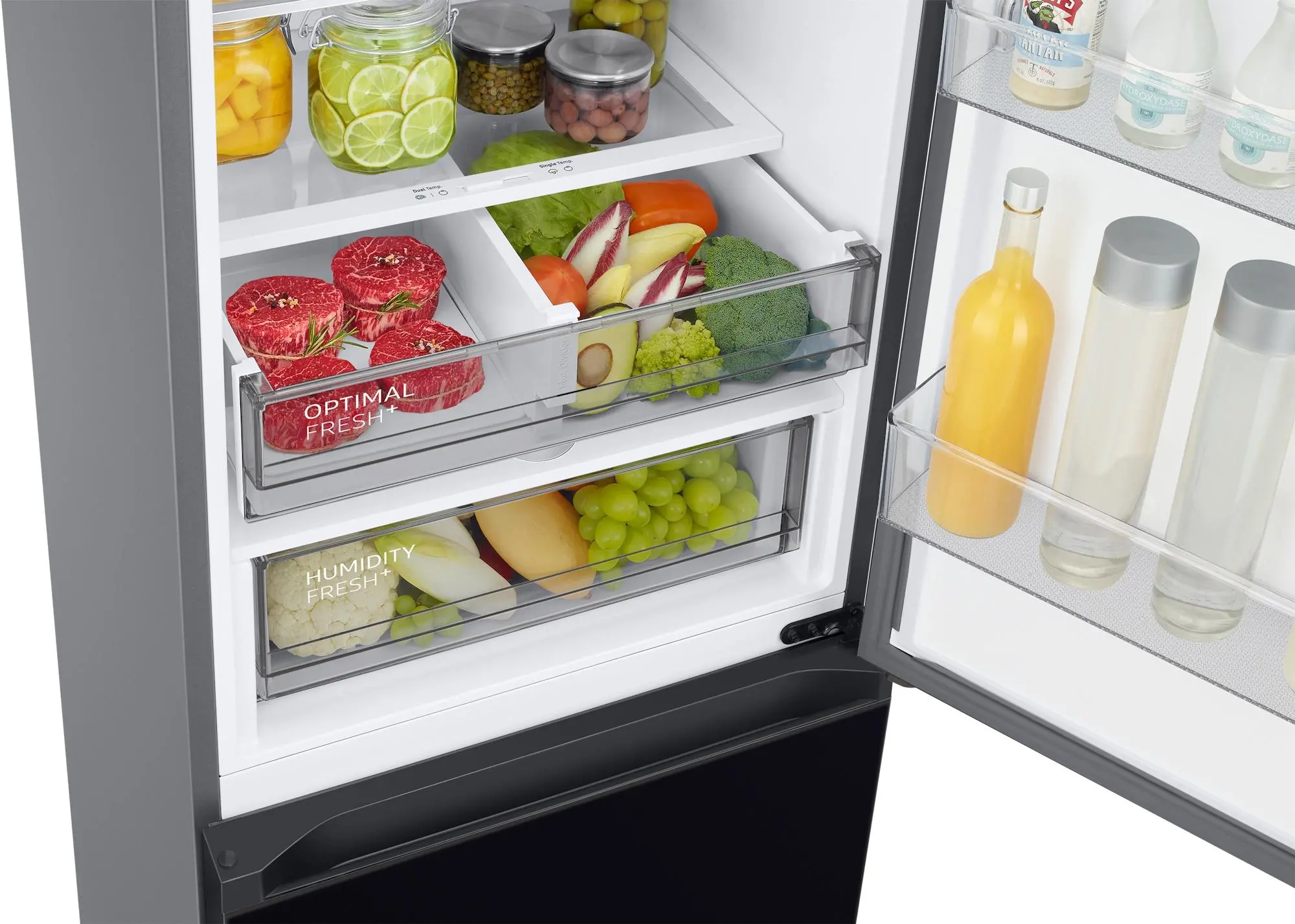 Lodówka Samsung Bespoke RB38C7B5E22 Czarne Szkło